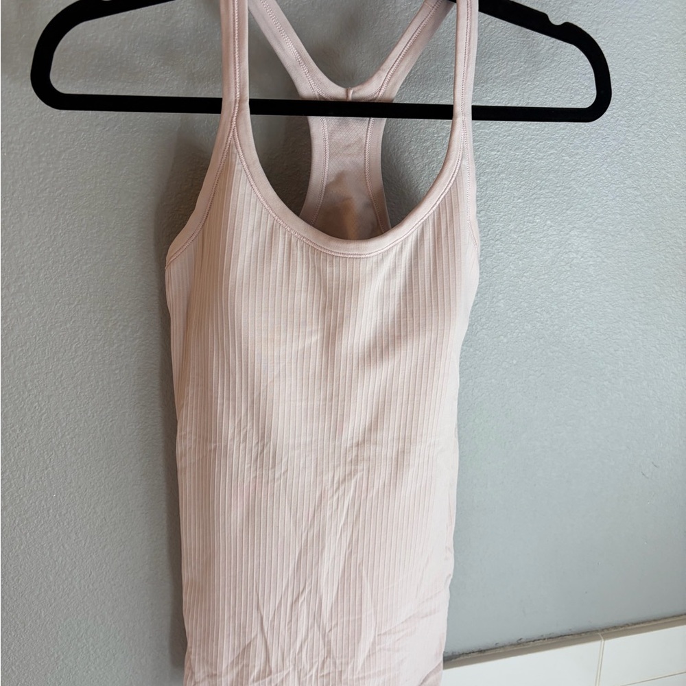 lululemon athletica Ribbed Racerback Tank — Pale Pink
